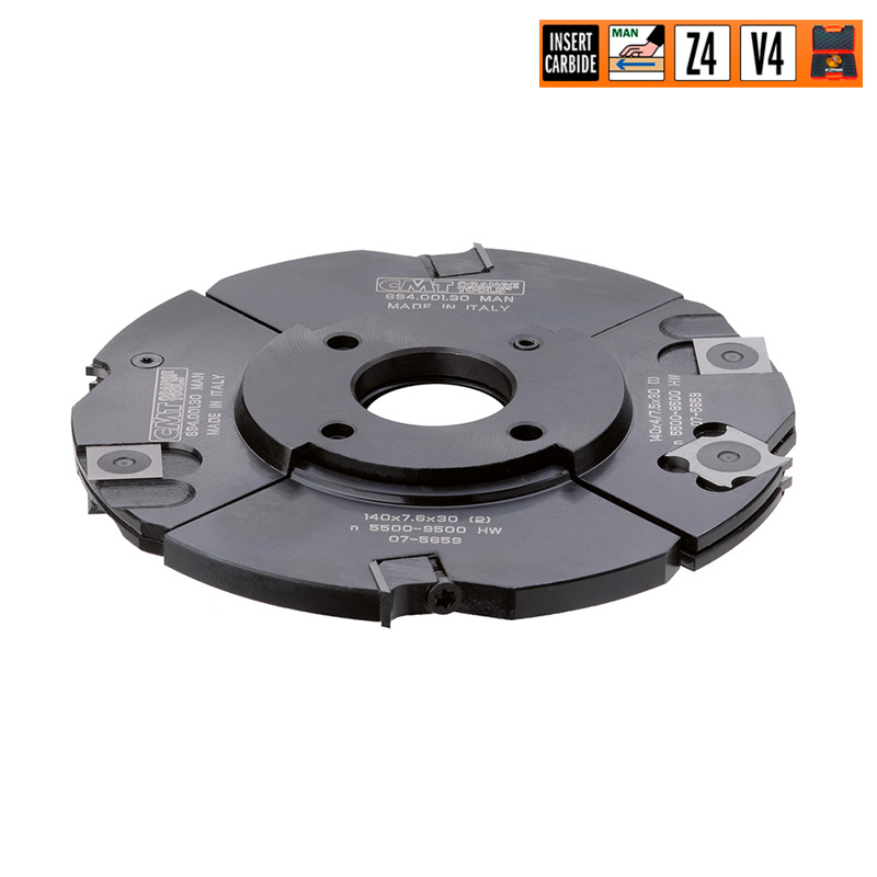 Фреза пазовая регулир. F=40 D=160x4-15 насадная (сталь) смен.ножи HM (кейс) CMT 694.001.40