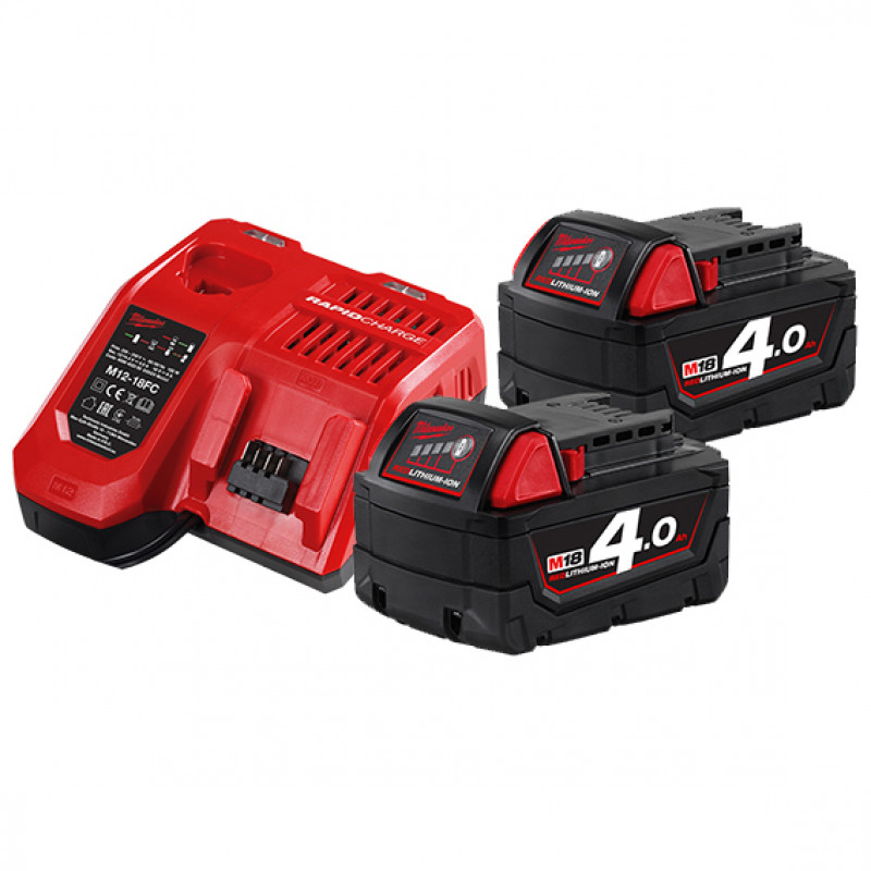 Комплект аккумулятор и зарядное устройство Milwaukee M18 NRG-402