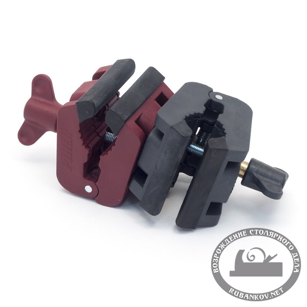 Зажим Piher MultiClamp для распорок MultiProp, двойной фиксированный (красный + красный)