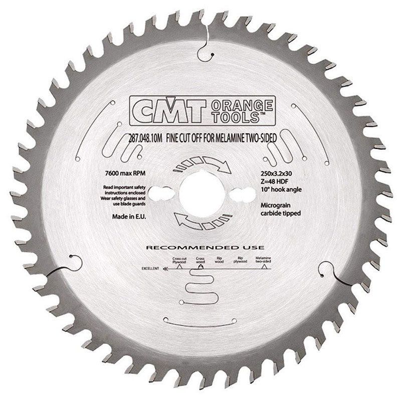 Диск пильный 160x20x2,6/1,8 10° HDF Z=34 CMT 287.034.06H