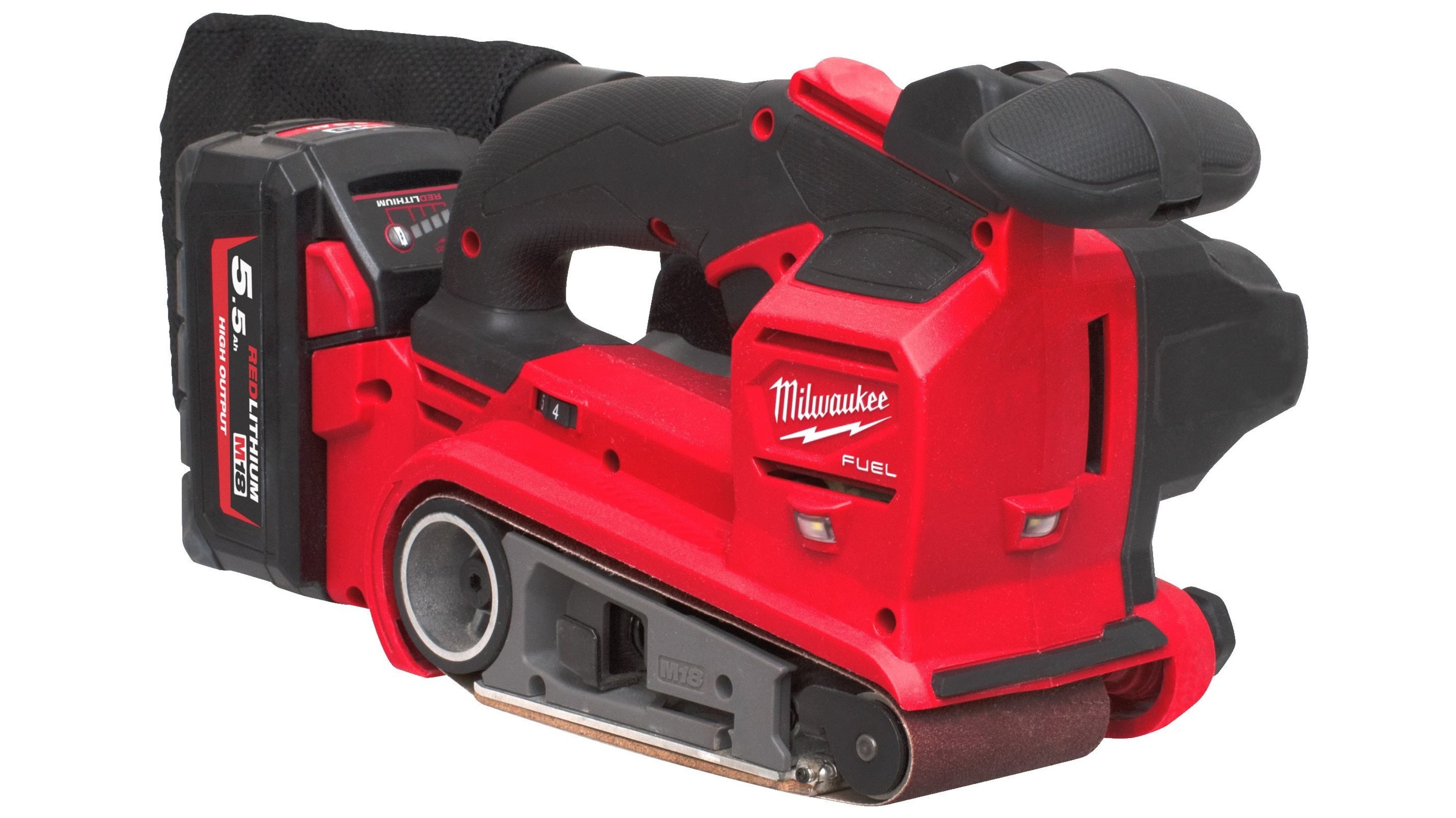 Аккумуляторная ленточная шлифовальная машина Milwaukee M18 FUEL FBTS75-552X