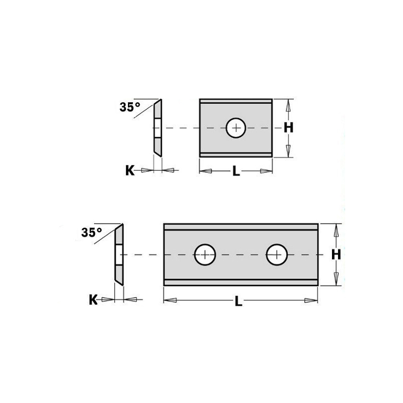 Нож твердосплавный 50x12x1,5 F1730 CMT 790.500.00