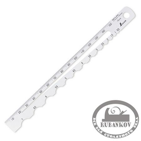 Линейка Radius Scale, Shinwa, R0.5-7