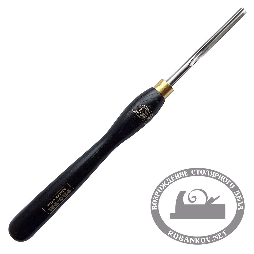 Резец токарный Crown PM, Short Bowl Gouge, 10мм, рукоять 317мм