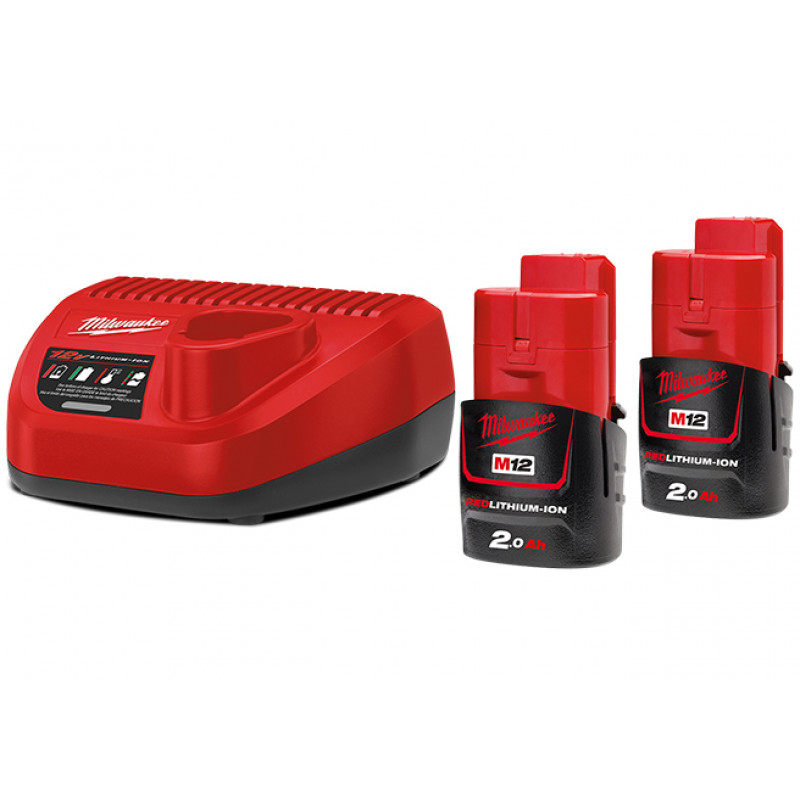 Комплект аккумулятор и зарядное устройство Milwaukee M12 NRG-202