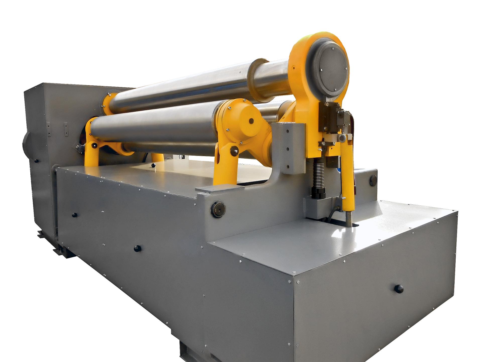 Машина листогибочная 3-х валковая модели ИБ2220. Вид сбоку