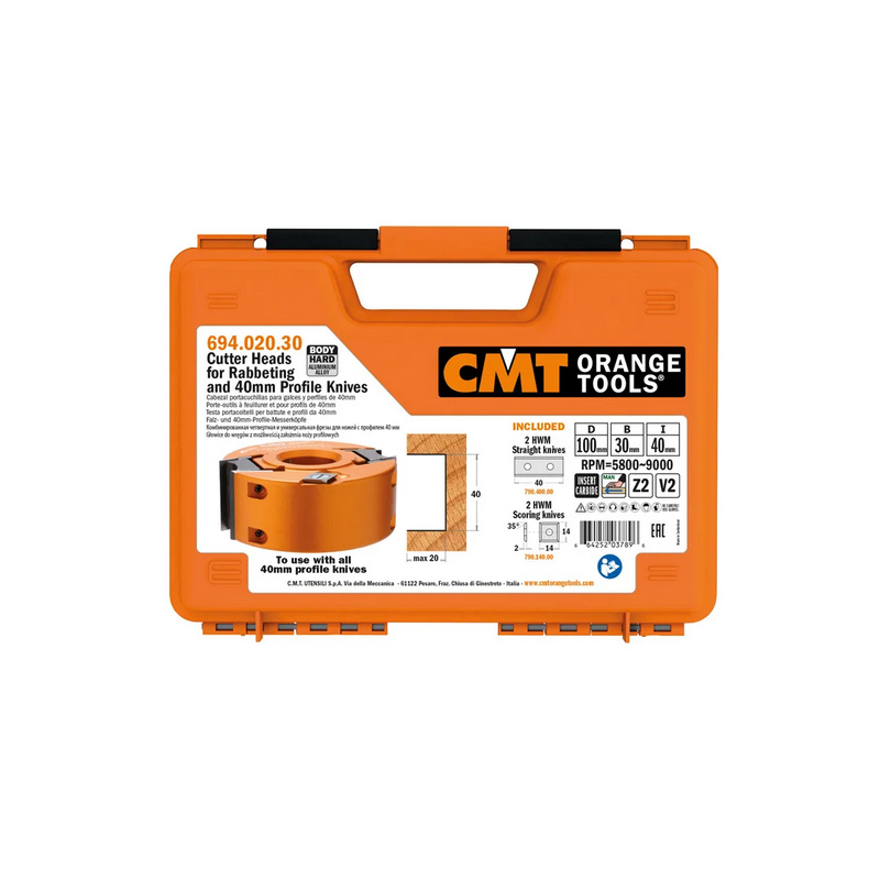 Фрезы четвертные универсальные для ножей 40 мм