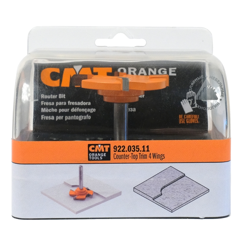 Фреза 922.035.11 CMT Z4 D=52x6,5x65,0 RH S=8 в фирменном пластиковом боксе
