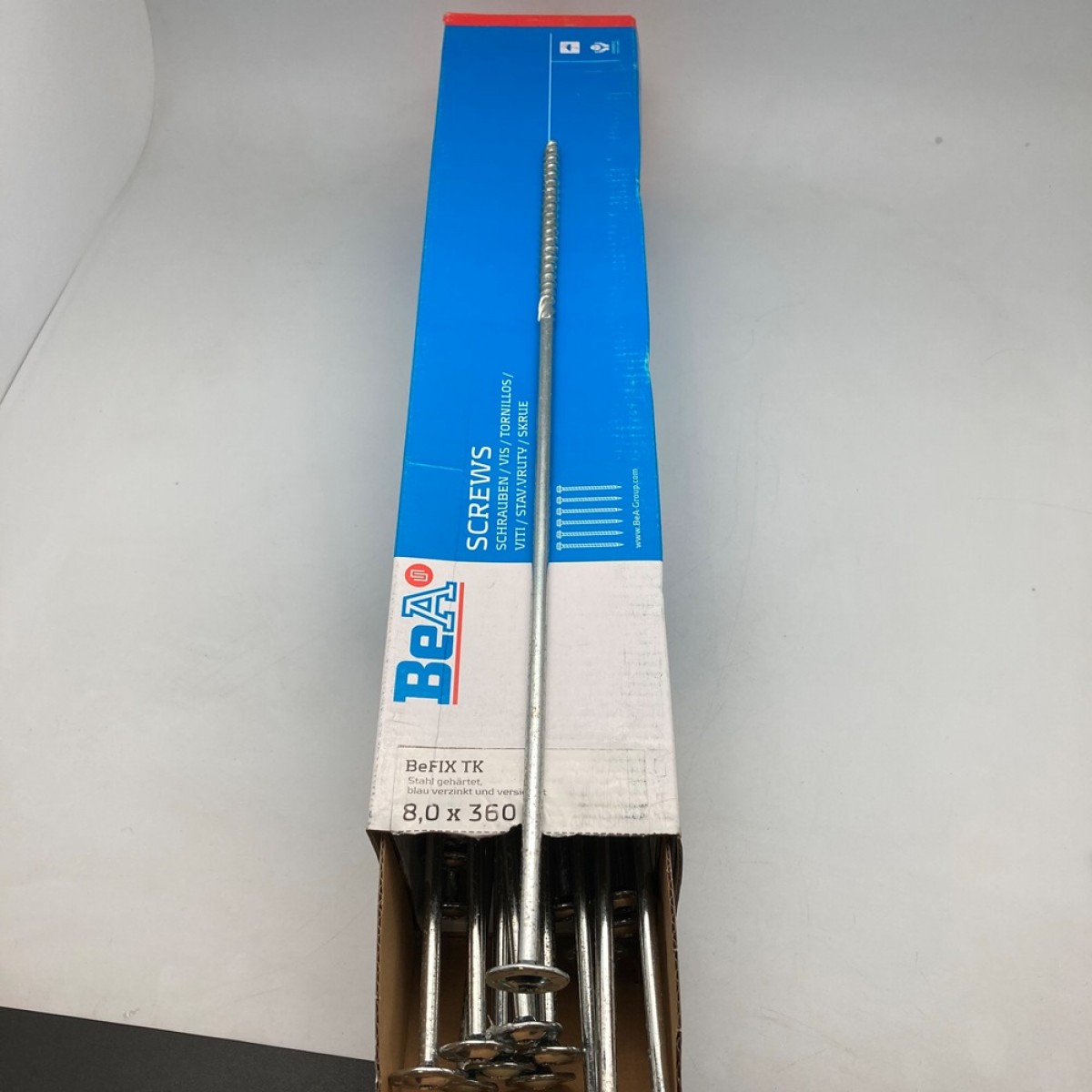 Конструкционный саморез с прессшайбой BeA BeFIX 8х360 TX40 (50 шт)