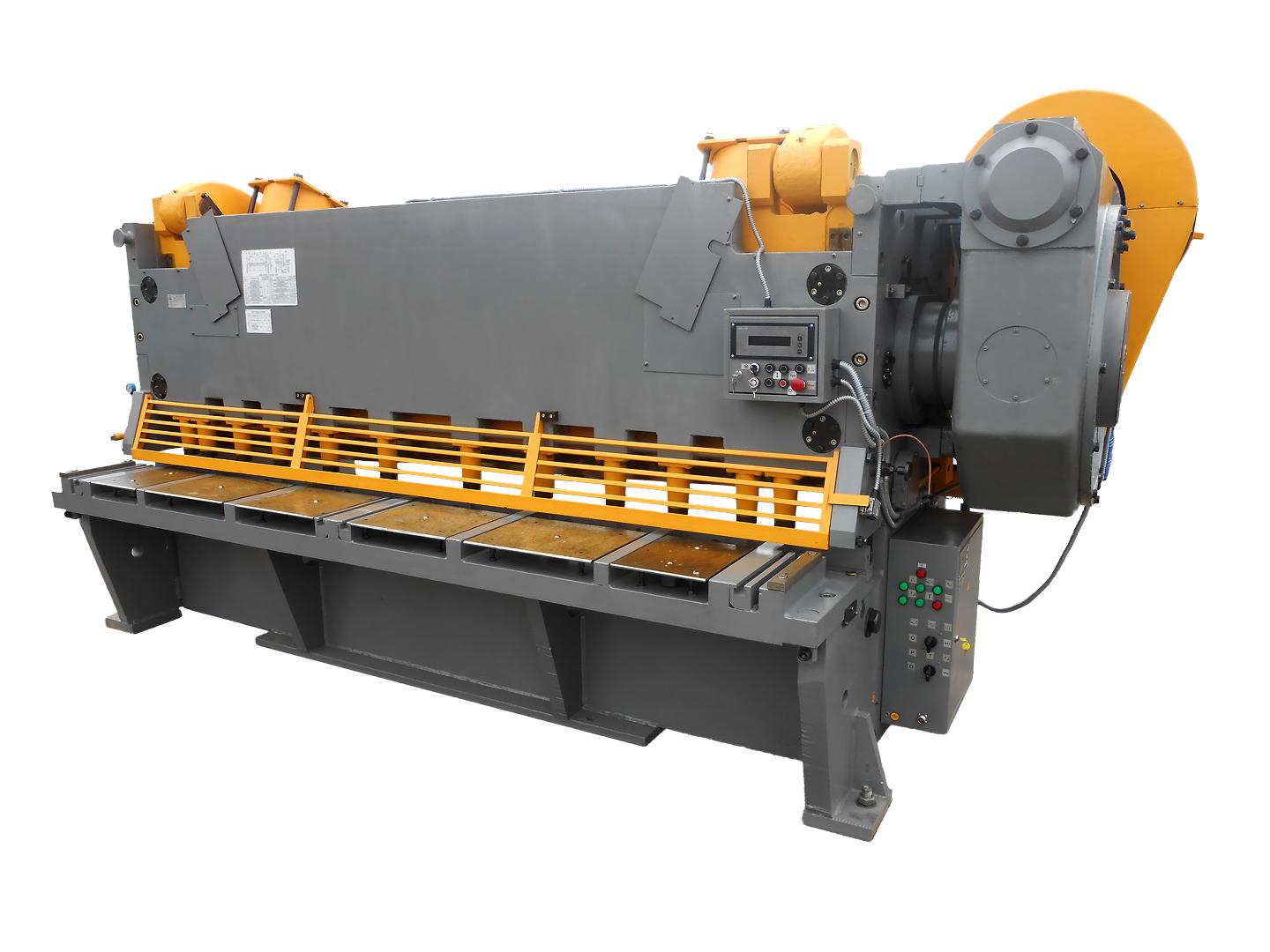 Ножницы  гильотинные пневматические с гидравлическим прижимом модели НА3222. Вид спереди