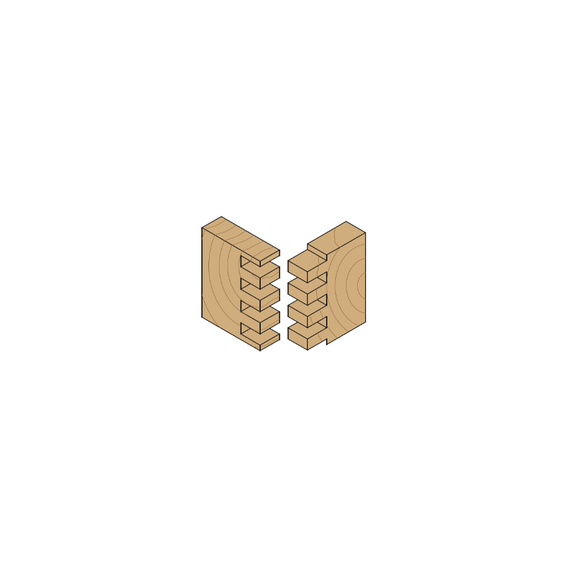 Фреза для шипового соединения ( сращивания ) FINGER JOINT ROUTER BITS