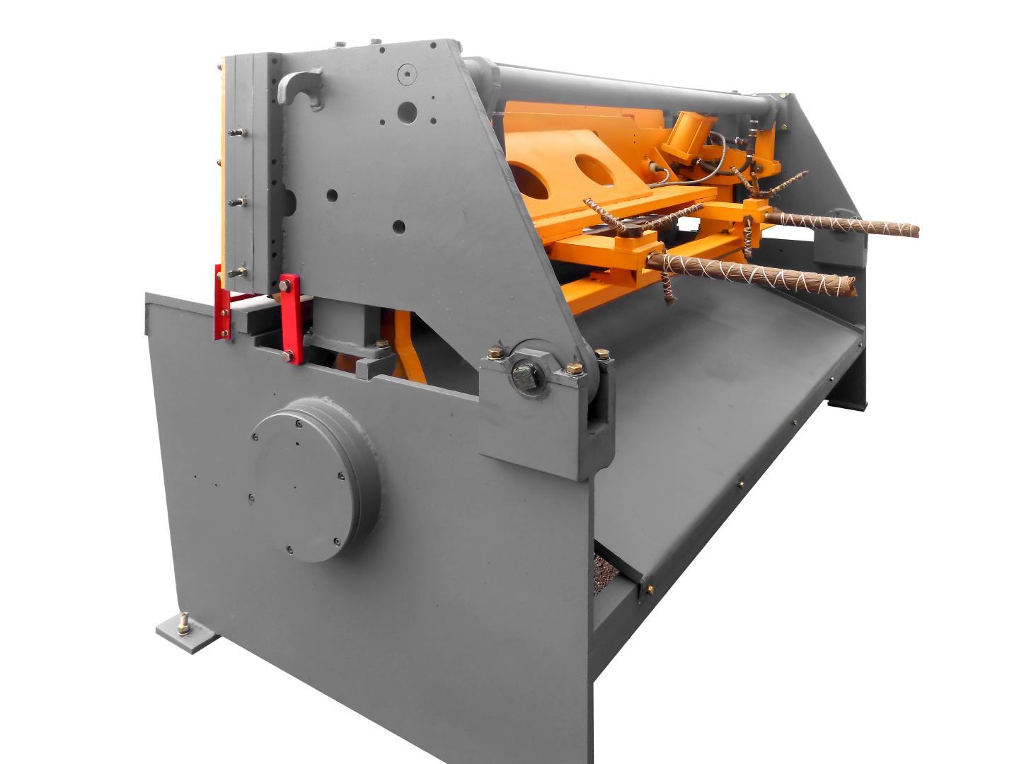 Ножницы гильотинные пневматические модели НА3216. Вид сзади