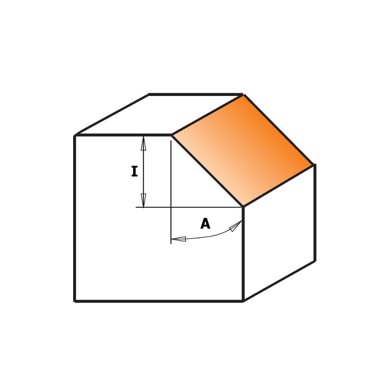 Фреза  фасочная 45гр., смен.ножи HM Z2 S=8 D=29x8x52 CMT 658.045.11